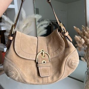Coach y2k suede bag